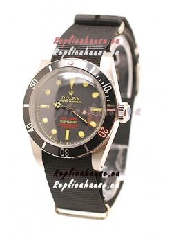 Rolex Submariner Swiss Watch Nylon Strap Watch