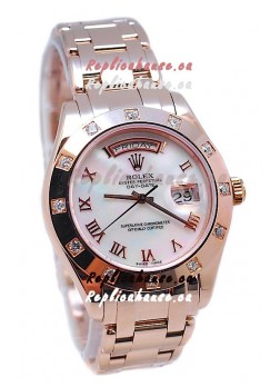 Rolex Day Date White Mother of Pearl Japanese Replica Watch