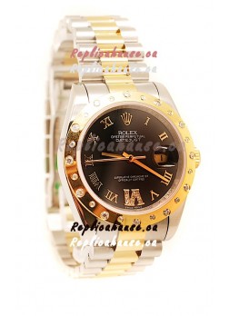 Rolex DateJust Mid-Sized Gold Japanese Replica Watch 
