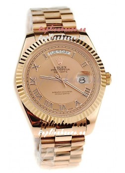 Rolex Day Date Pink Gold Japanese Replica Watch