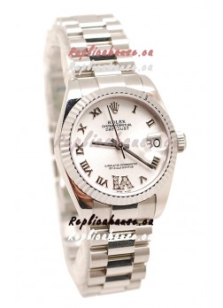 Rolex Oyster Perpetual Datejust Diamonds VI Japanese Replica Watch -36MM