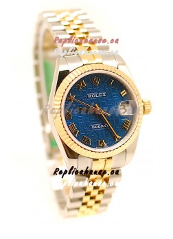 Rolex DateJust Mid-Sized Japanese Replica Two Tone Watch