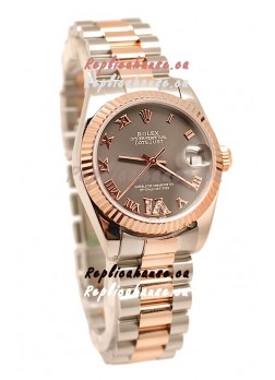 Rolex Oyster Perpetual Datejust Diamonds VI Japanese Replica Watch -36MM