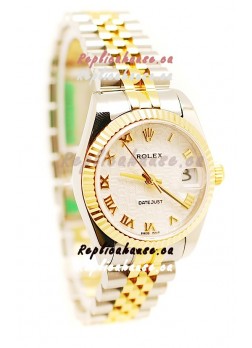 Rolex DateJust Mid-Sized Japanese Replica Two Tone Watch