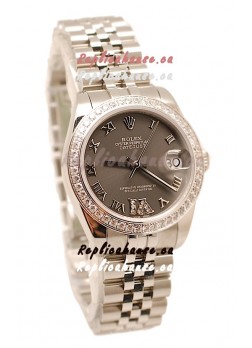 Rolex Oyster Perpetual Datejust Diamonds VI Japanese Replica Watch -36MM