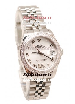 Rolex Oyster Perpetual Datejust Diamonds VI Japanese Replica Watch -36MM