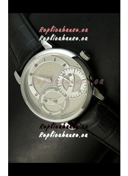 Alange Sohne Dual Sub Dials Japanese Watch Black Strap