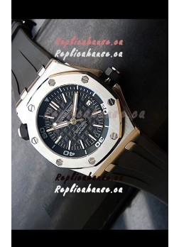 Audemars Piguet Scuba Japanese Replica Watch Black Dial