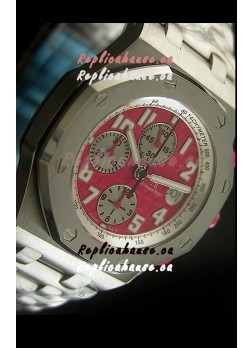 Audemars Piguet Royal Oak Offshore Swiss Watch in Red Dial - Secs hand 12 O clock