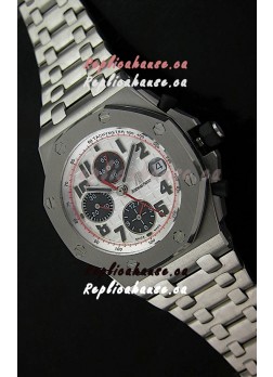 Audemars Piguet Royal Oak Offshore Panda Swiss Watch - Secs hands at 12 O clock