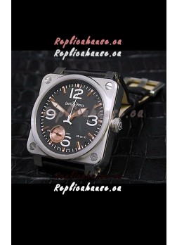 Bell and Ross BR013 97 Power Reserve Swiss Watch in Black Dial