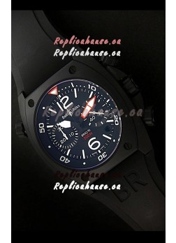 Bell and Ross BR-02 Tonneau Swiss Replica Watch in Black Dial