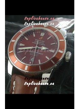 Breitling Superocean Swiss Replica Watch in Brown Dial