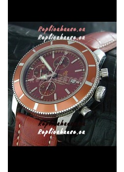 Breitling Superocean Swiss Replica Watch in Brown Dial