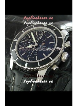 Breitling Superocean Swiss Replica Watch in Black Dial