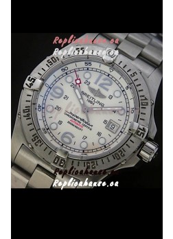 Breitling Superocean Swiss Replica Watch in White Dial