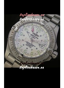 Breitling Superocean Swiss Replica Watch in White Dial