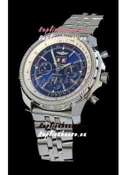 Breitling Bentley 6.75 in Swiss Replica Watch in Blue Dial
