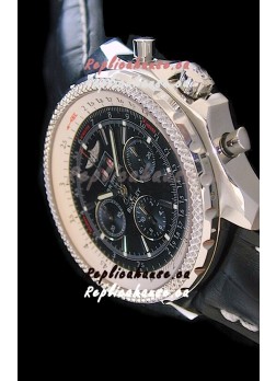 Breitling Bentley 6.75 in Swiss Replica Watch in Black Dial