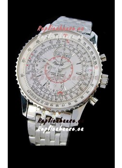 Breitling Navitimer World Swiss Replica Watch in White Dial