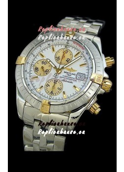 Breitling Windrider Swiss Replica Watch in Two Tone White Dial