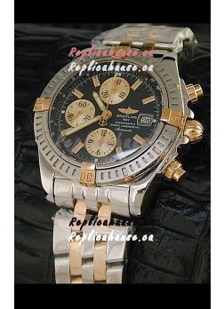 Breitling Windrider Swiss Replica Watch in Black Dial Two tone Casing