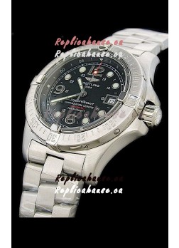Breitling Superocean Steelfish Swiss Replica Watch in Black Dial