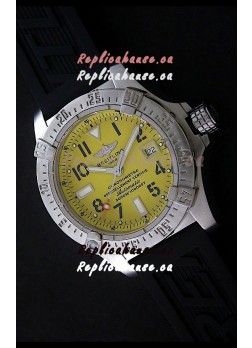 Breitling Avenger Seawolf Swiss Replica Watch in Yellow Dial 