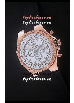 Breitling Bentley Chronograph Japanese Replica Watch in White Dial