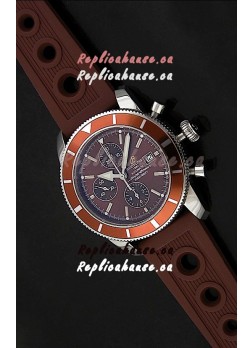 Breitling Superocean Swiss Replica Watch in Brown Dial