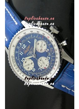 Breitling Navitimer Swiss Replica Watch in Blue Dial- Mirror Replica Watch