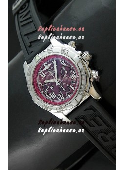 Breitling Chronomat Swiss Replica Watch in Rubber Strap