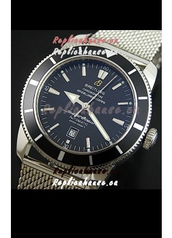 Breitling SuperOcean Swiss Replica Watch with Mesh Steel Strap - Ultimate Mirror Replica