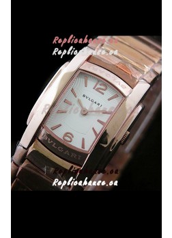 Bvlgari Assioma Japanese Replica Quartz Watch in White Dial