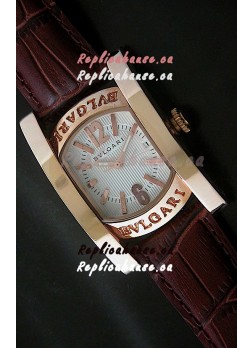 Bvlgari Assioma Japanese Replica Quartz Watch in White Dial
