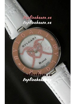 Bvlgari B.zerol Japanese Replica Quartz Watch in White Dial