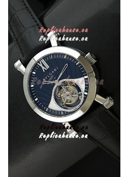 Bvlgari Sotirio Swiss Replica Tourbillon Watch in Blue Dial