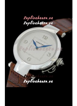 Cartier Pasha de Swiss Replica Automatic Watch in White Dial