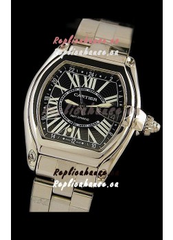 Cartier Roadster Swiss Replica Automatic Watch in Black Dial