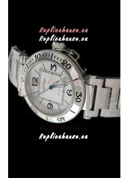 Cartier Pasha de Swiss Replica Watch in White Dial