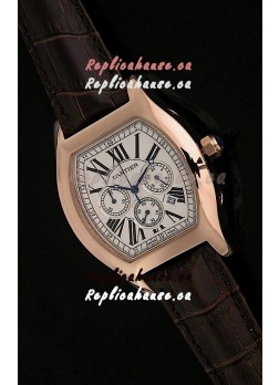 Cartier Tortue Japanese Replica Watch in White Dial