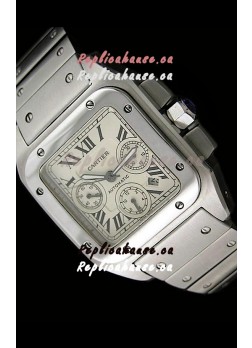 Cartier Santos Swiss Replica Watch in Steel Strap