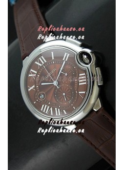 Cartier Ballon de Japanese Replica Watch in Brown Dial
