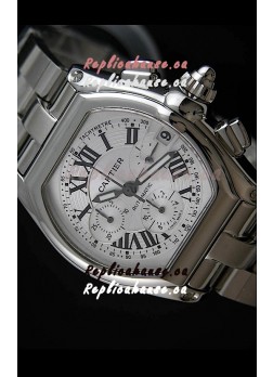 Cartier Roadster Swiss Replica Watch in White Dial