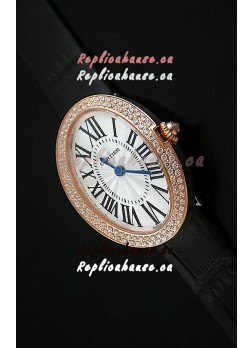 Cartier Ellipse Ladies Replica Watch in Pink Gold