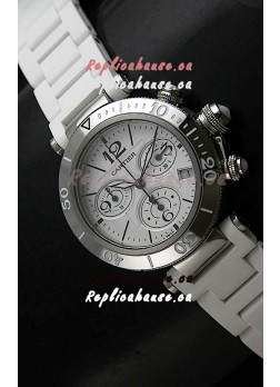 Cartier Pasha de Ladies Replica Watch in White Dial