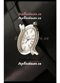 Delices De Cartier Ladies Replica Japanese Watch in White Pearl Dial