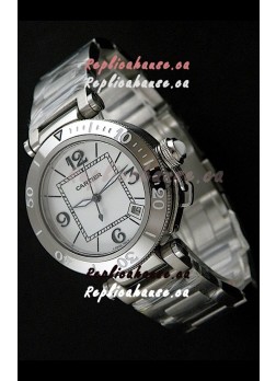 Cartier Pasha De Seatimer Japanese Quartz Watch in White Dial