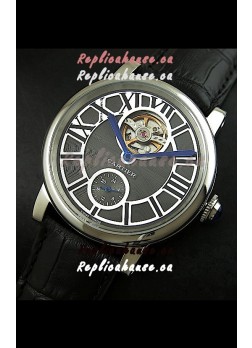 Ballon De Cartier Flying Tourbillon Japanese Replica Watch - Steel Case