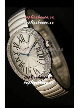 Cartier Baignoire Japanese Replica Watch with Diamonds Bezel